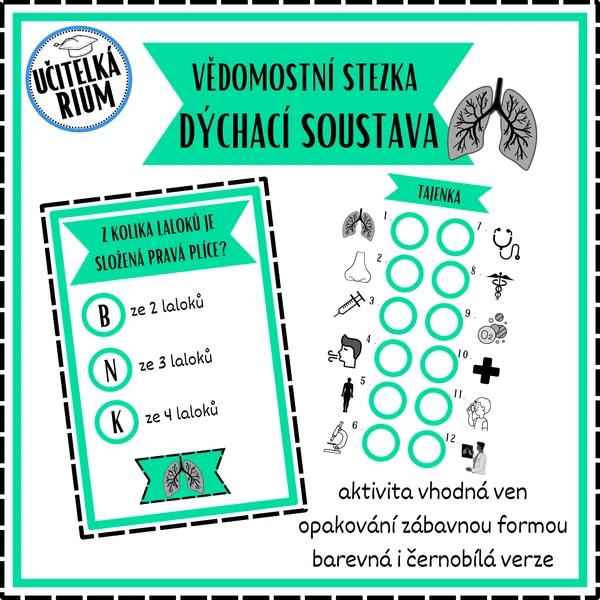 DÝCHACÍ SOUSTAVA - vědomostní stezka