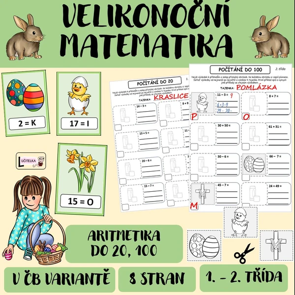 VELIKONOČNÍ POČÍTÁNÍ 1.-3.TŘÍDA