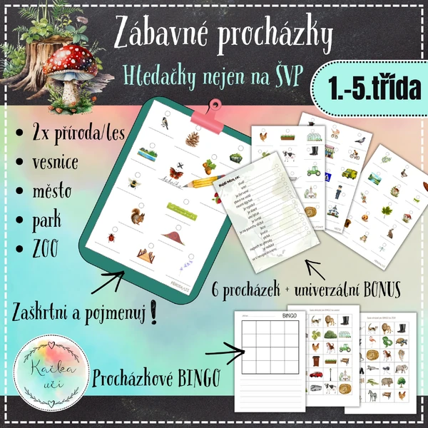 Zábavné procházky - hledačky nejen na ŠVP