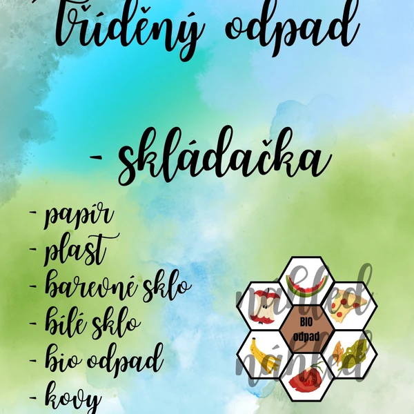 Tříděný odpad - skládačka
