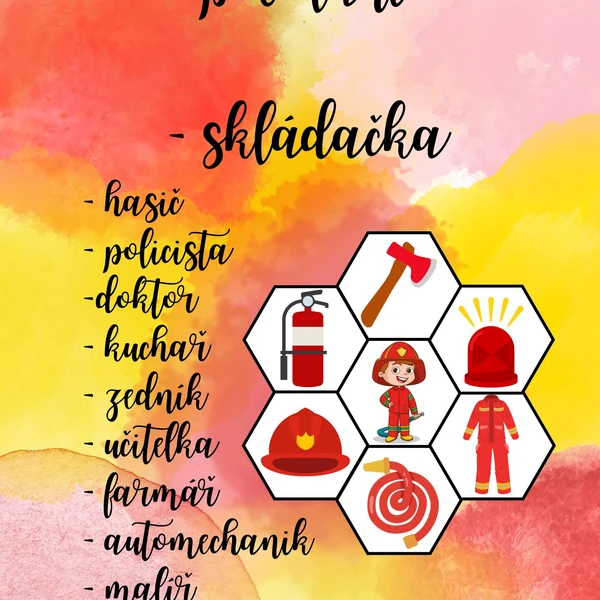 povolání - skládačka