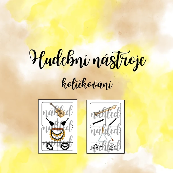 Hudební nástroje - kolíčkování 