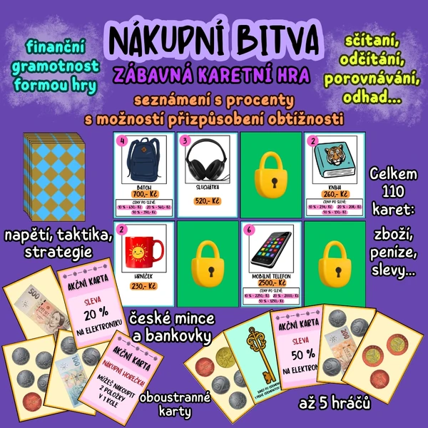 NÁKUPNÍ BITVA (karetní hra)