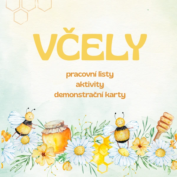 Včely - pracovní listy, aktivity, demonstrační karty