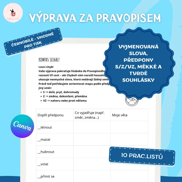 Dobrodružné procvičování pravopisu