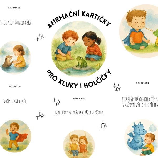 Afirmační kartičky pro kluky i holčičky