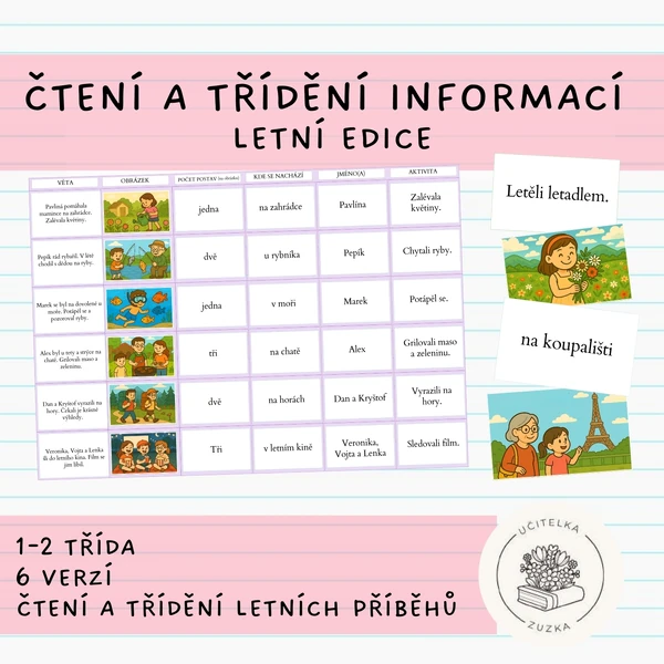 Čtení a třídění informací -letní edice