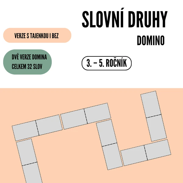 Slovní druhy – domino