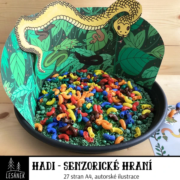 Hadi - senzorické hraní
