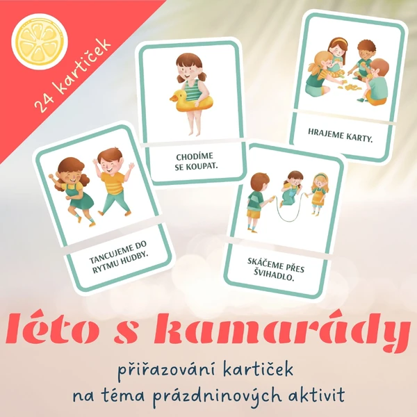 LÉTO S KAMARÁDY | přiřazování kartiček