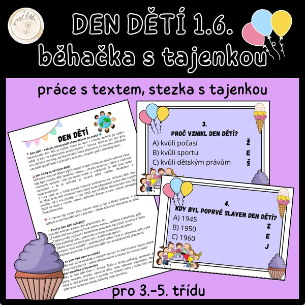 Den dětí 1.6. - běhačka s tajenkou