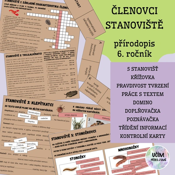 Členovci - stanoviště