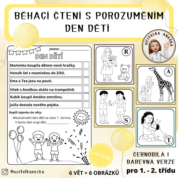DEN DĚTÍ - BĚACÍ ČTENÍ S POROZUMĚNÍM