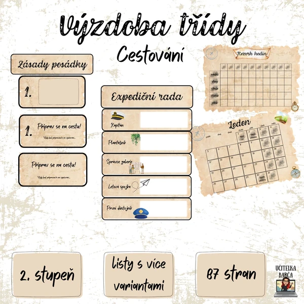 Výzdoba třídy - cestování