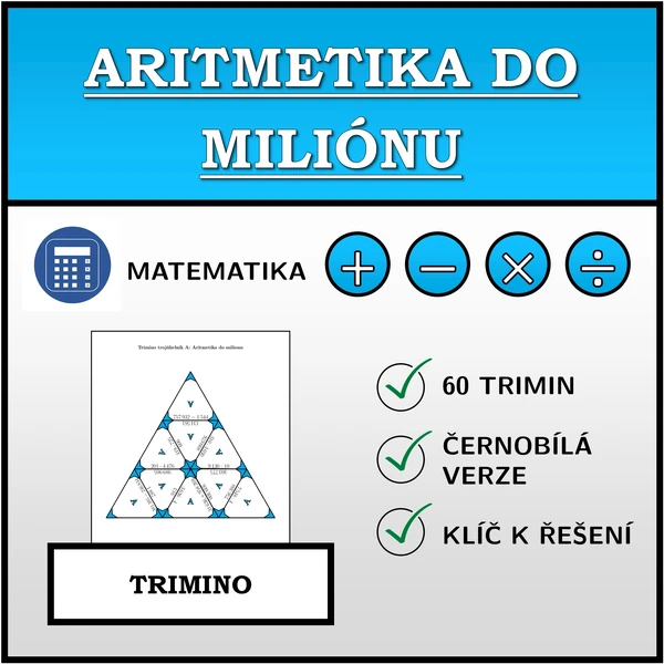 Trimino - Aritmetika do milionu | matematika