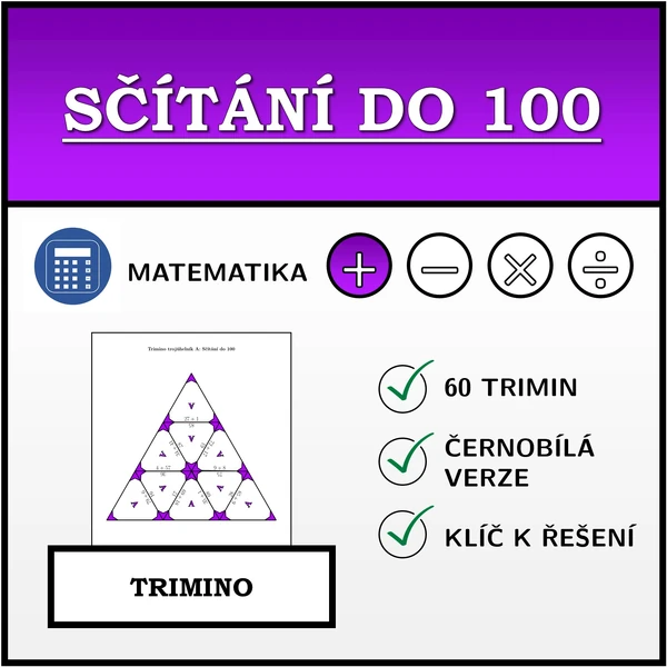 Trimino - Sčítání do 100 | matematika