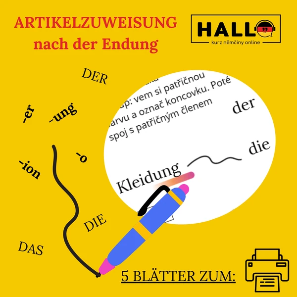 Artikelzuweisung nach der Endung