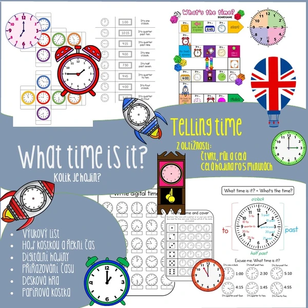 Telling time - Hodiny a čas