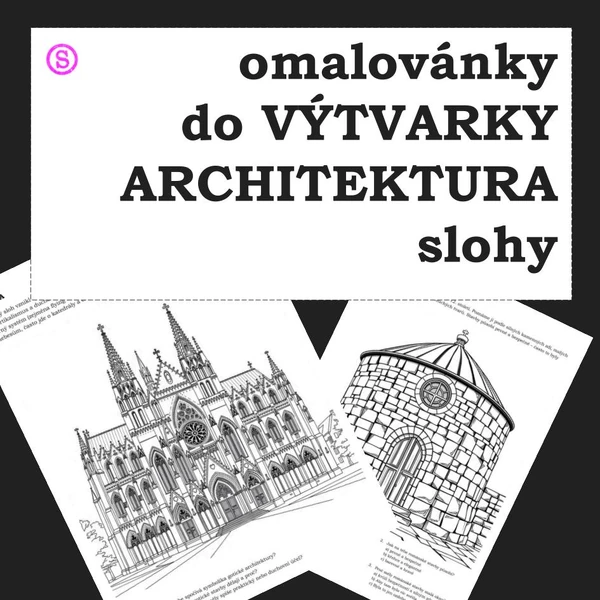 Omalovánky pro 2. stupeň: Architektura - slohy 