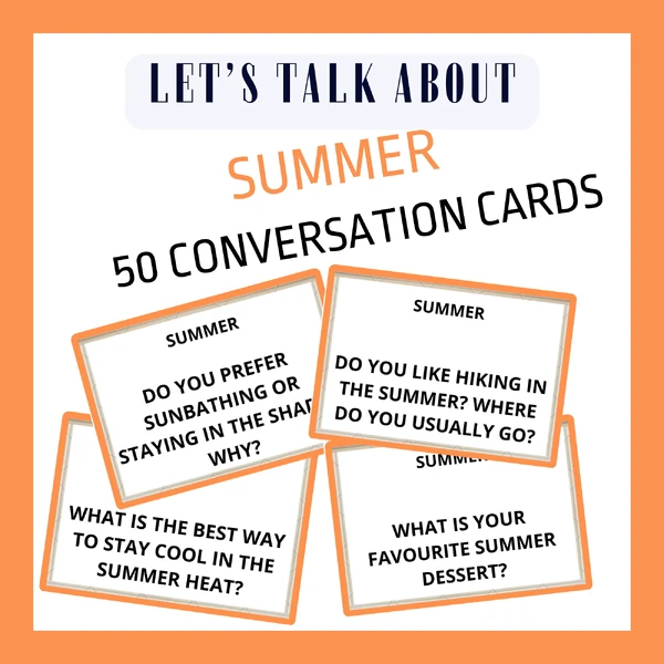 SUMMER - CONVERSATION CARDS