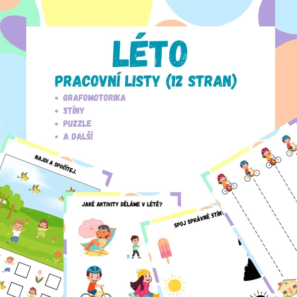 LÉTO - Pracovní listy