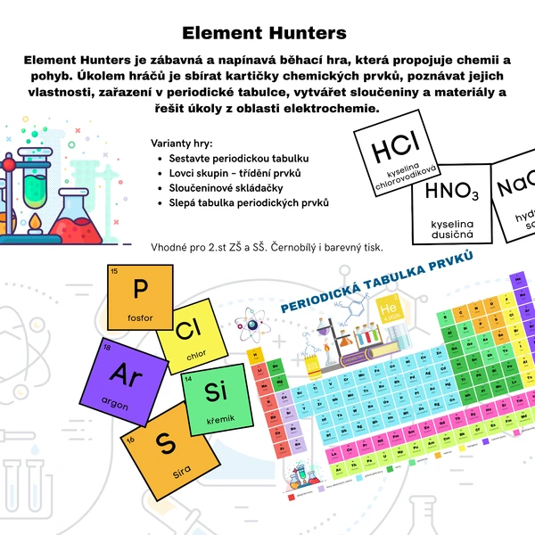 Element Hunters - pochopte svět chemie v pohybu!