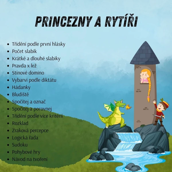 PRINCEZNY A RYTÍŘI pro MŠ