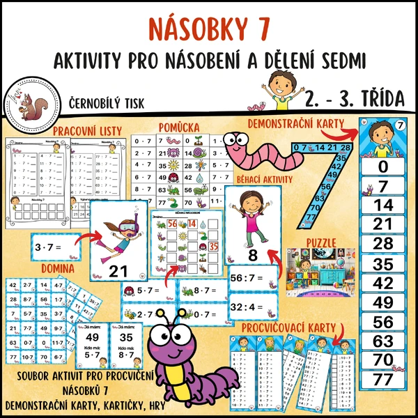 Násobky 7 - malá násobilka