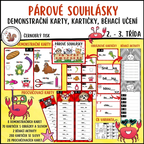 Párové souhlásky - spodoba znělosti