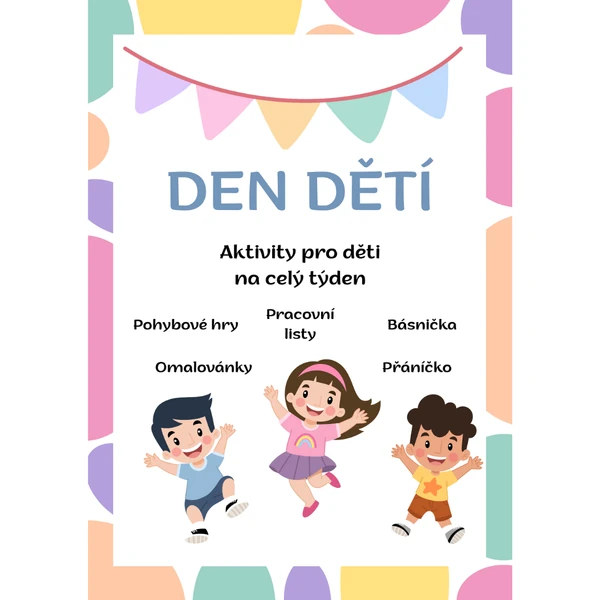 Den dětí - aktivity pro děti na celý týden