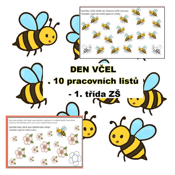 Světový den včel - 10 pracovních listů