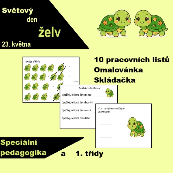 Den želv - pracovní listy