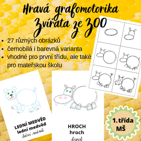 Hravá grafomotorika Zvířata ze ZOO