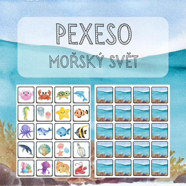 PEXESO - MOŘSKÝ SVĚT