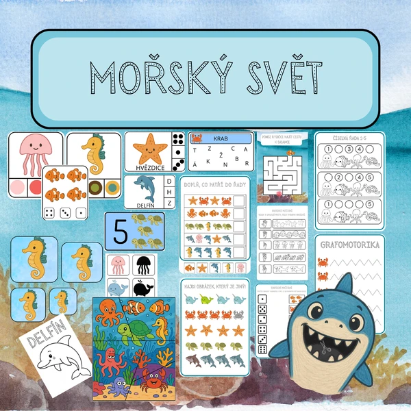 MOŘSKÝ SVĚT - pracovní listy