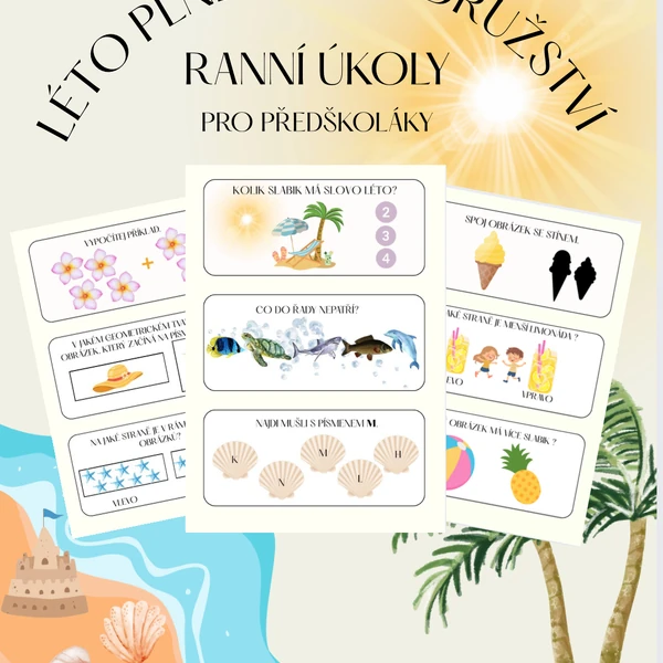 LÉTO - RANNÍ ÚKOLY ⛱️🏝️