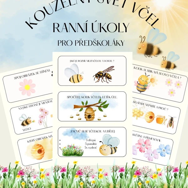VČELY - ranní úkoly 🐝🌸