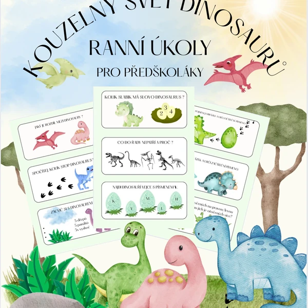 DINOSAUŘI - Ranní úkoly 🦕🌳