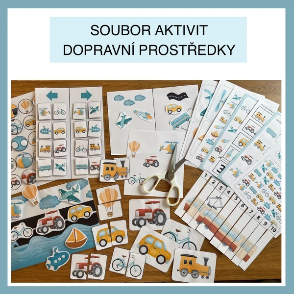Soubor aktivit - dopravní prostředky 
