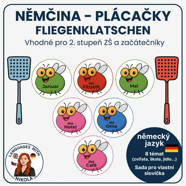 Německý jazyk - Plácačky (Fliegenklatschen)