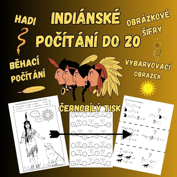 Indiánské počítání do 20
