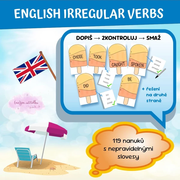 Anglická nepravidelná slovesa (Irregular Verbs)