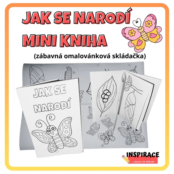 JAK SE NARODÍ MOTÝL mini kniha
