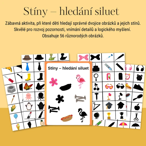 Stíny – přiřazování siluet