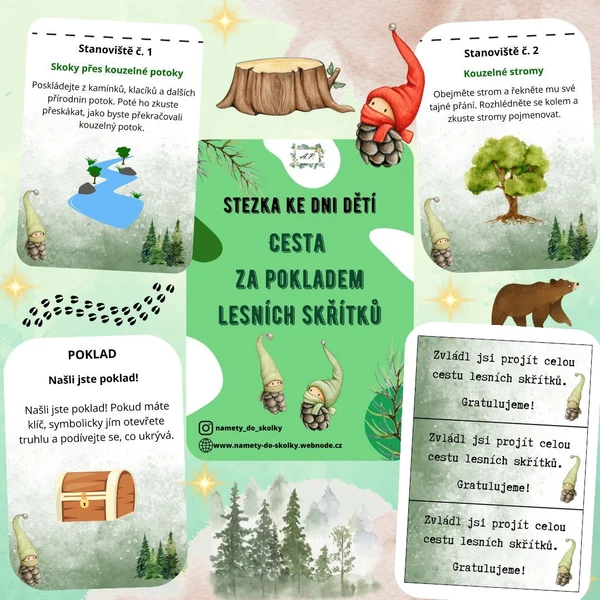 Stezka ke Dni dětí - Cesta za pokladem lesních skřítků
