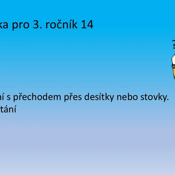 Matematika pro 3. ročník 14