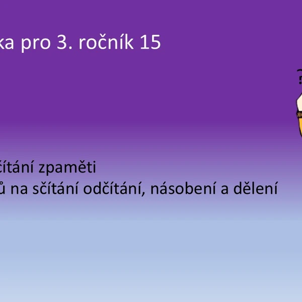 Matematika pro 3. ročník 15