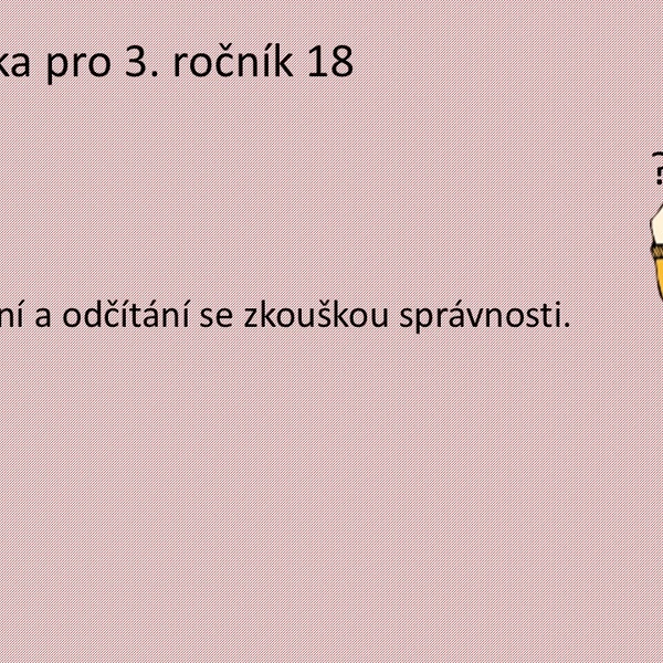Matematika pro 3. ročník 18