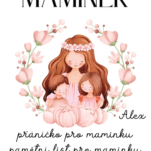 Svátek maminek - přáníčko, pamětní list