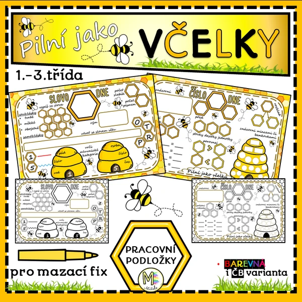 PILNÍ JAKO VČELKY- PRACOVNÍ PODLOŽKA